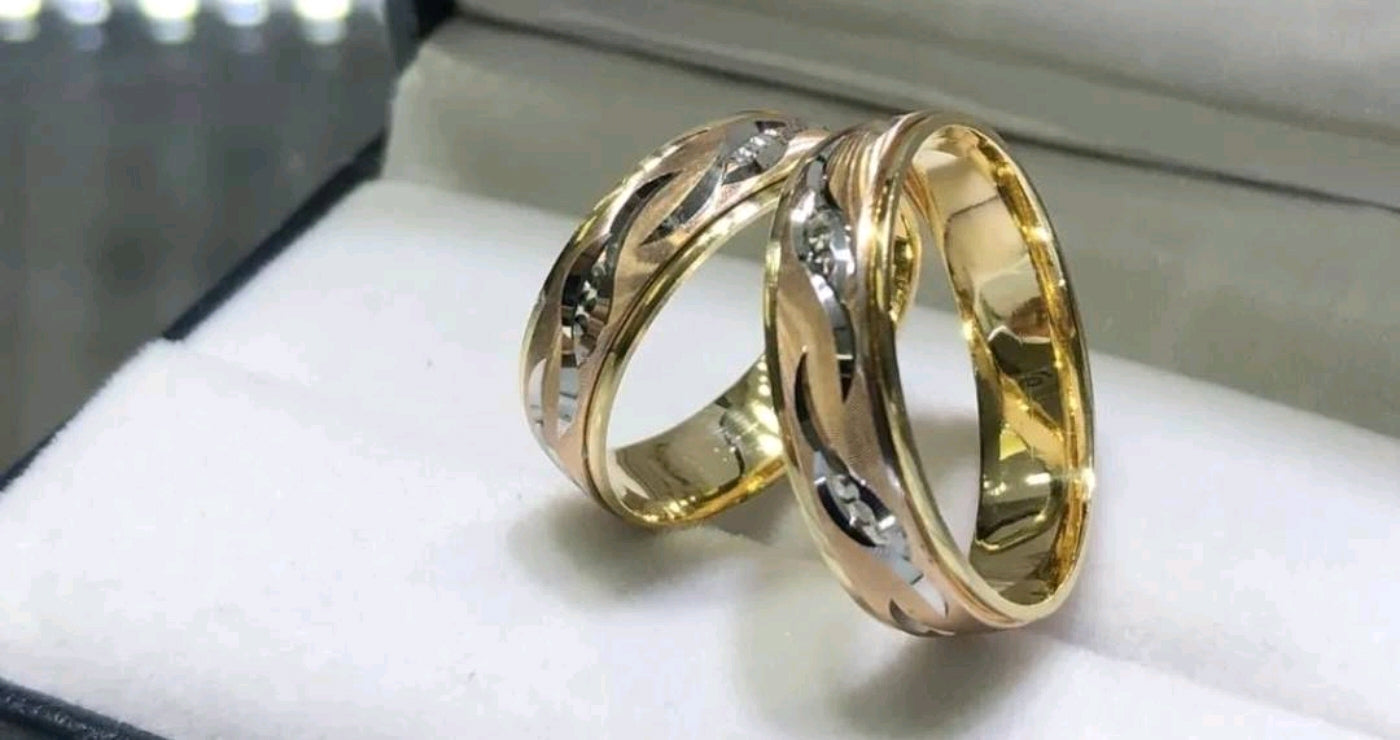 Anillos Boda 3 Oros Plata Caribe Joyer a